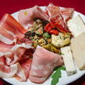 The antipasti plate