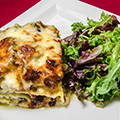 Lasagna with « brousse » cheese, with courgettes/zucchinis and mint (new)