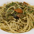 Spaghetti campagnards, à la courgette, à l'oignon rouge et au gorgonzola